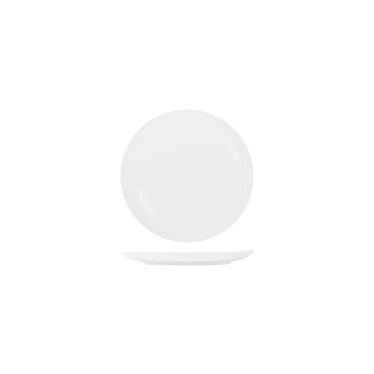 91010 Tablekraft Core White Round Coupe Plate 150mm Tomkin Australia Hospitality Supplies