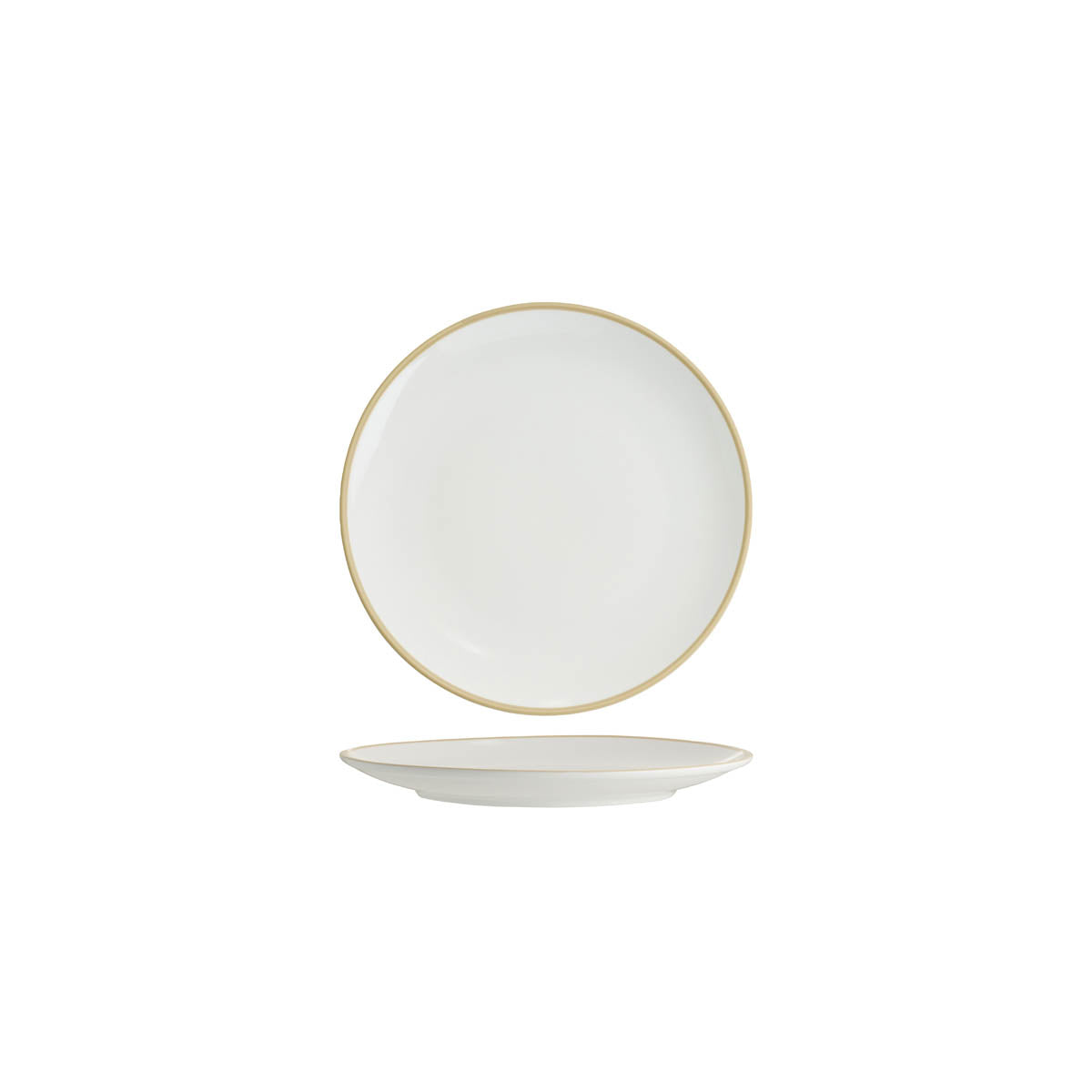 Core Round Coupe Plate Natural Rim 200mm