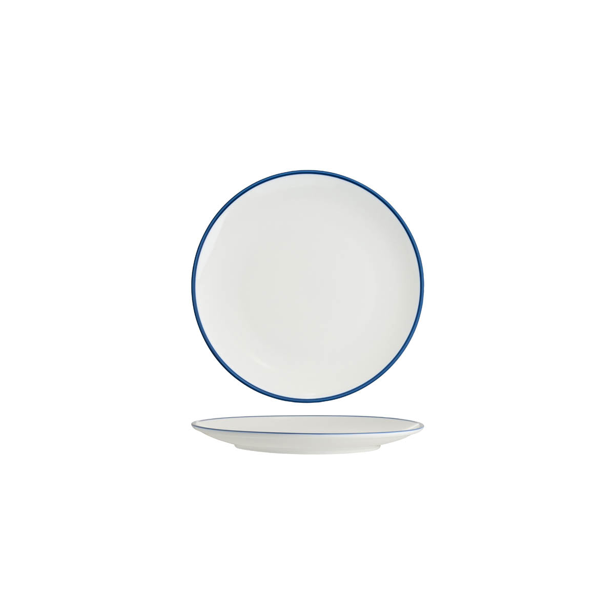 Core Round Coupe Plate Royal Blue Rim 200mm