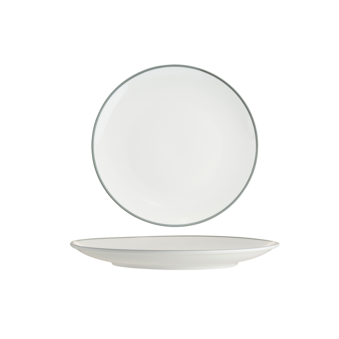 Core Round Coupe Plate Grey Rim 260mm