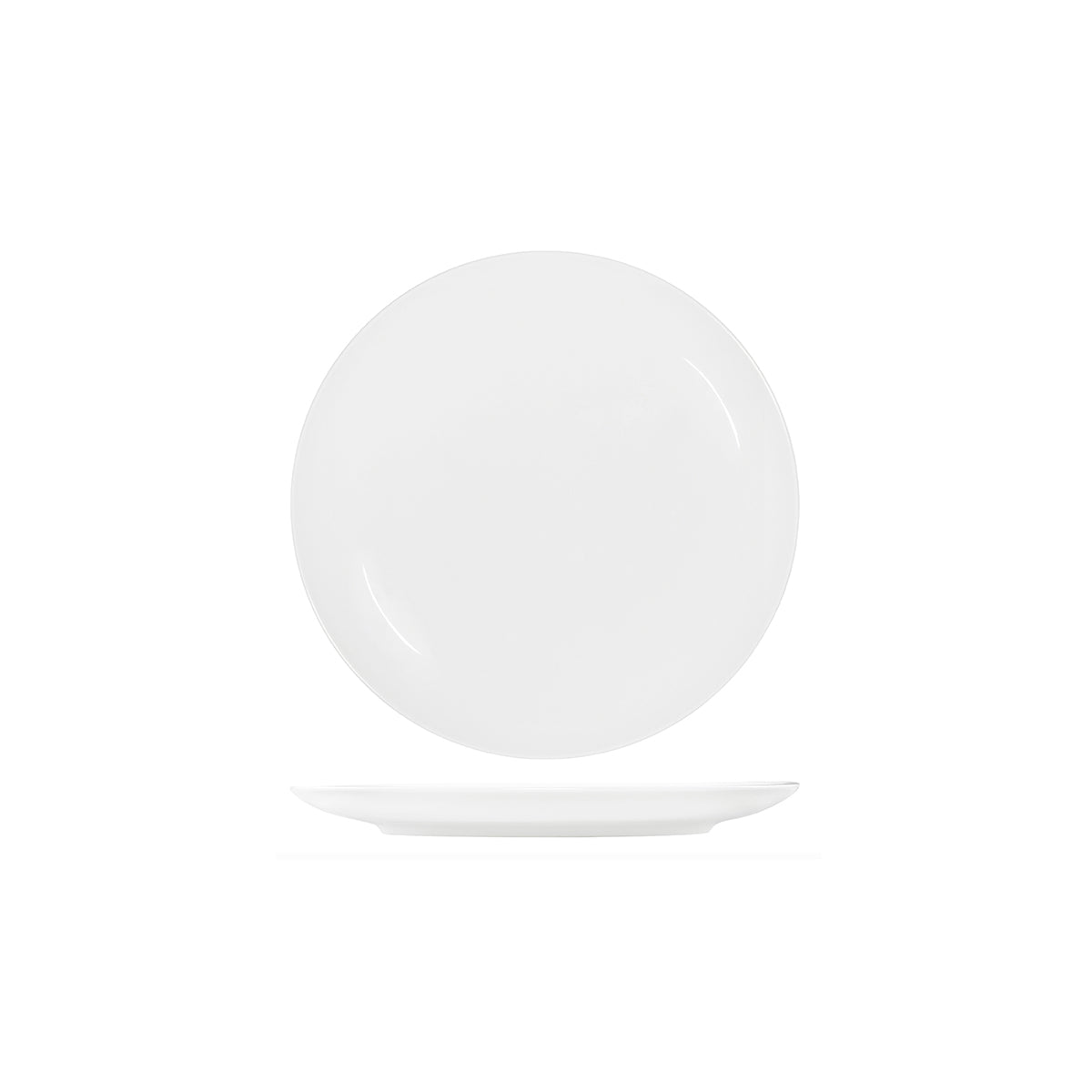 91015 Tablekraft Core White Round Coupe Plate 290mm Tomkin Australia Hospitality Supplies