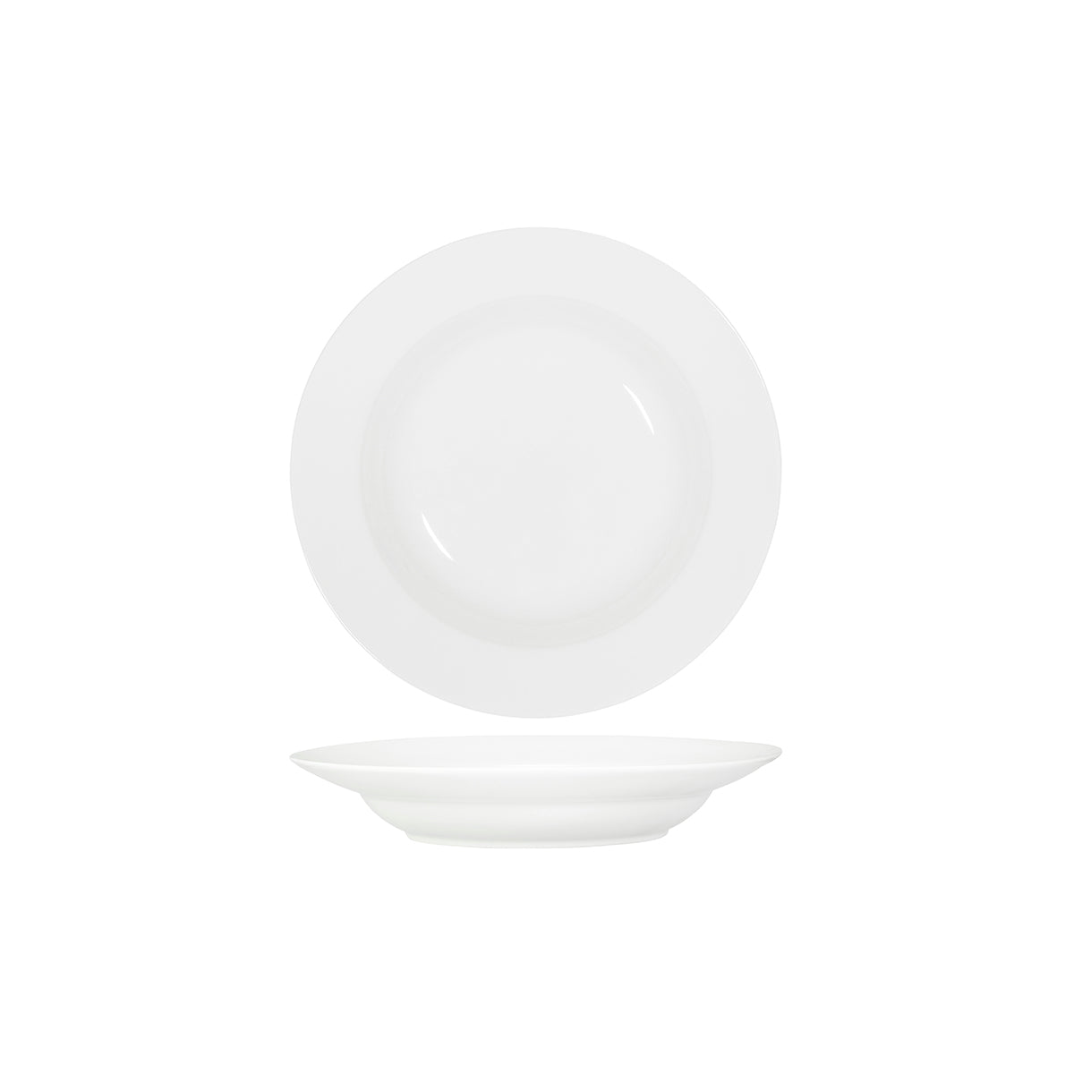 91052 Tablekraft Core White Pasta / Soup Bowl Wide Rim 270mm Tomkin Australia Hospitality Supplies
