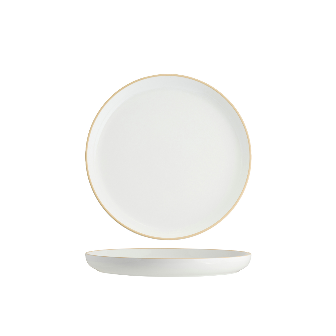 Core Round Plate Walled Lip Natural Rim 270x26mm
