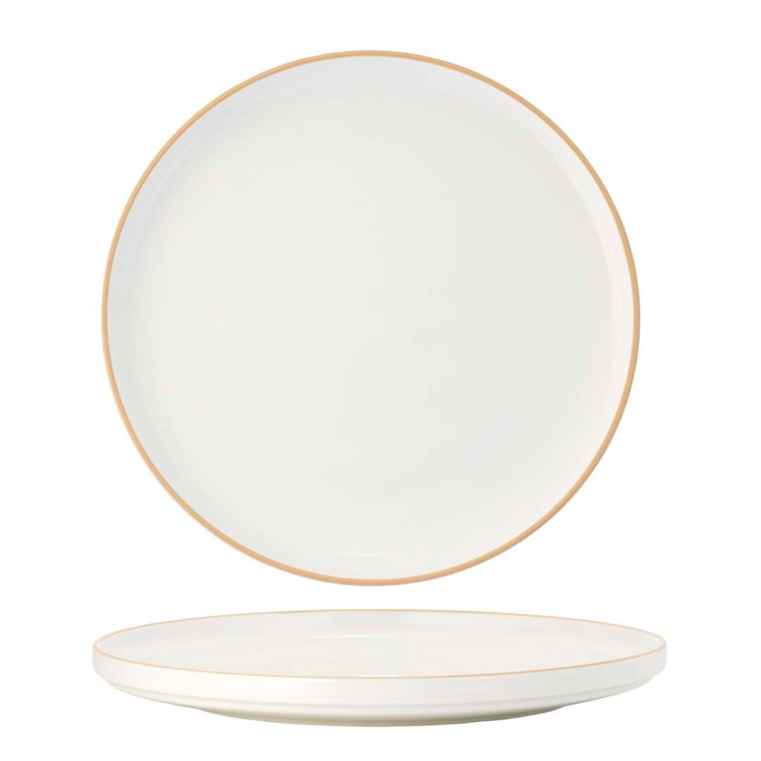 Core Round Plate Walled Lip Natural Rim 270x26mm