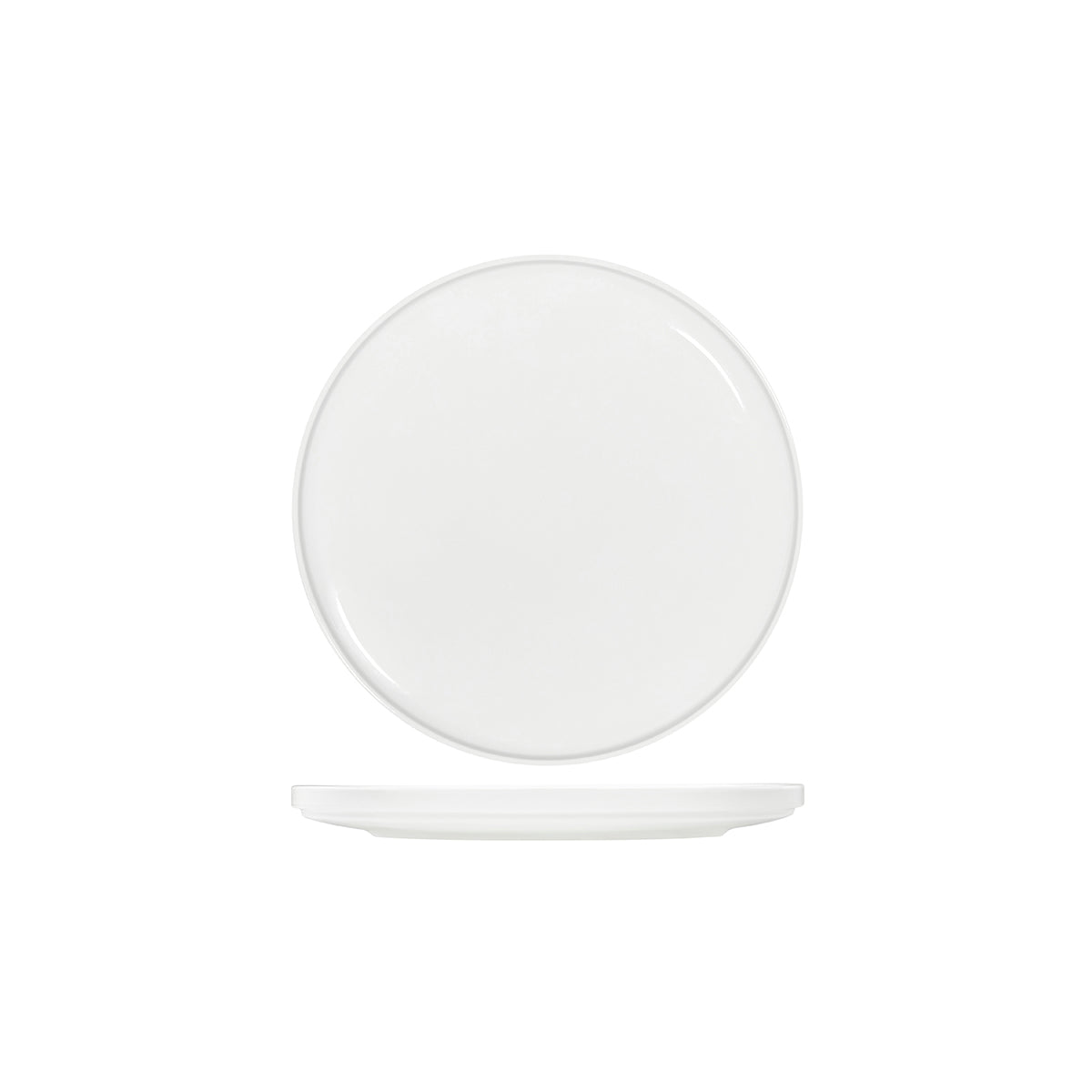 91087 Tablekraft Core White Round Walled Plate 270mm Tomkin Australia Hospitality Supplies