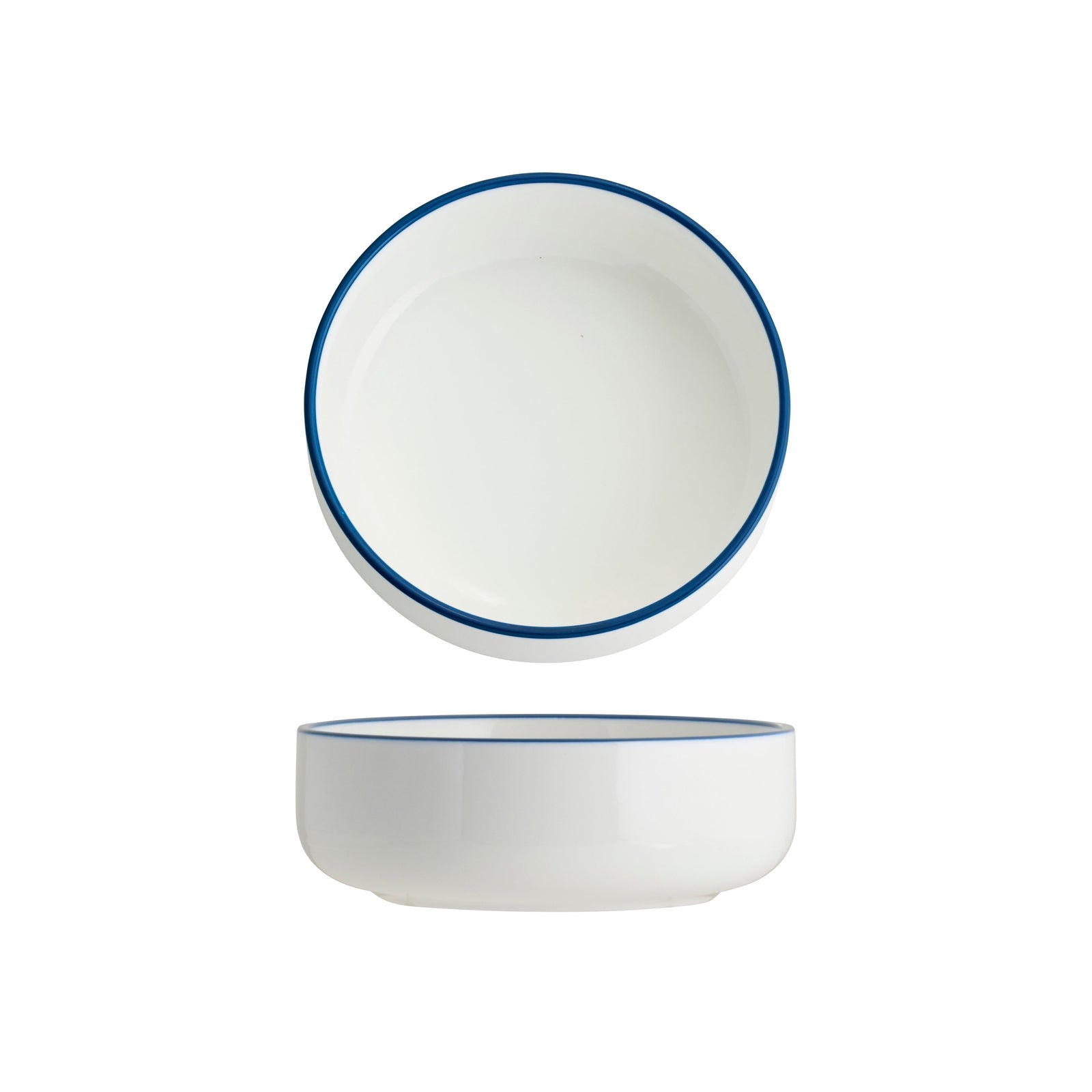 Core Round Deep Bowl Royal Blue Rim 130x45mm