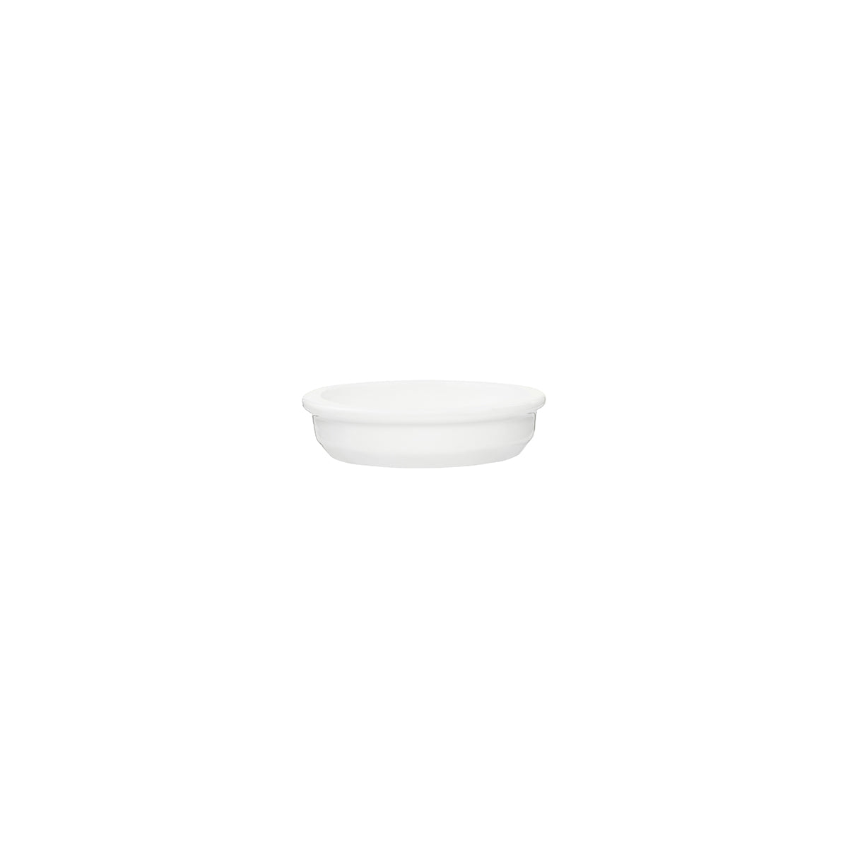 92040 Tablekraft Core White Butter Dish 75mm Tomkin Australia Hospitality Supplies