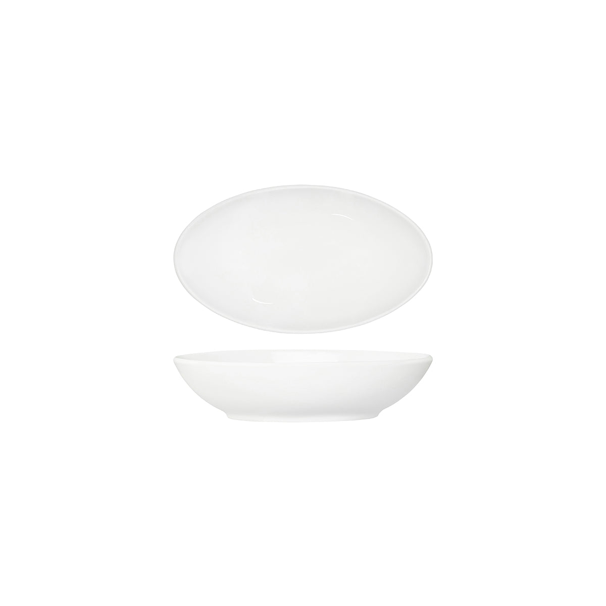 92074 Tablekraft Core White Oval Serving Bowl 230x135mm Tomkin Australia Hospitality Supplies