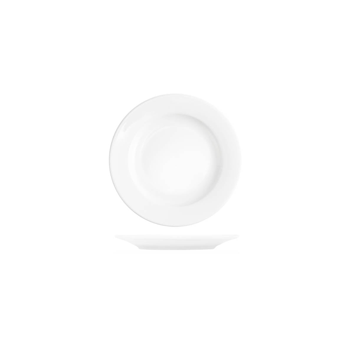 93008 Tablekraft Core White Banquet Round Plate 165mm Tomkin Australia Hospitality Supplies