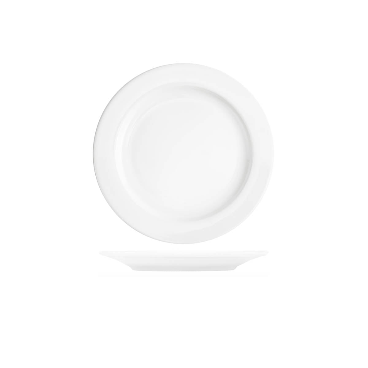 93011 Tablekraft Core White Banquet Round Plate 230mm Tomkin Australia Hospitality Supplies