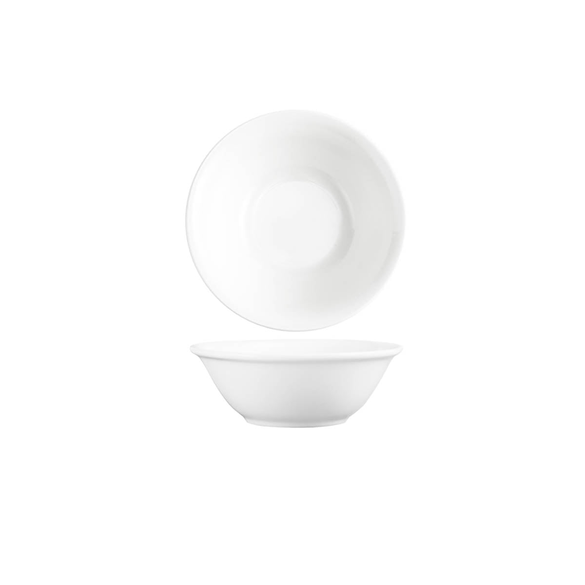 93017 Tablekraft Core White Banquet Round Salad Bowl N/Rim 150mm Tomkin Australia Hospitality Supplies
