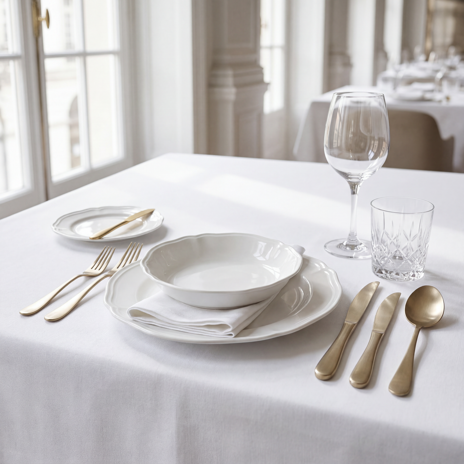 Luxor Champagne Satin Table Knife Solid 228mm