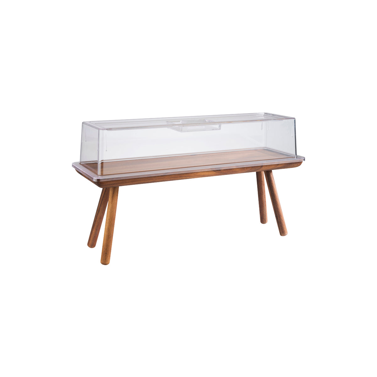 APS15623 APS APS Acacia Buffet Stand Rectangular 530x162x200mm Tomkin Australia Hospitality Supplies