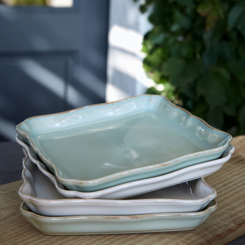 Alentejo Turquoise Square Plate 210x207mm