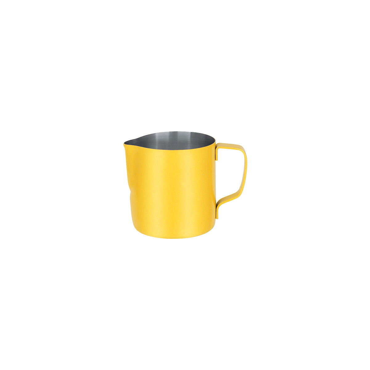 BW9221 Brew Milk Frothing Jug S/S 350ml Powder Coat Yellow Tomkin Australia Hospitality Supplies