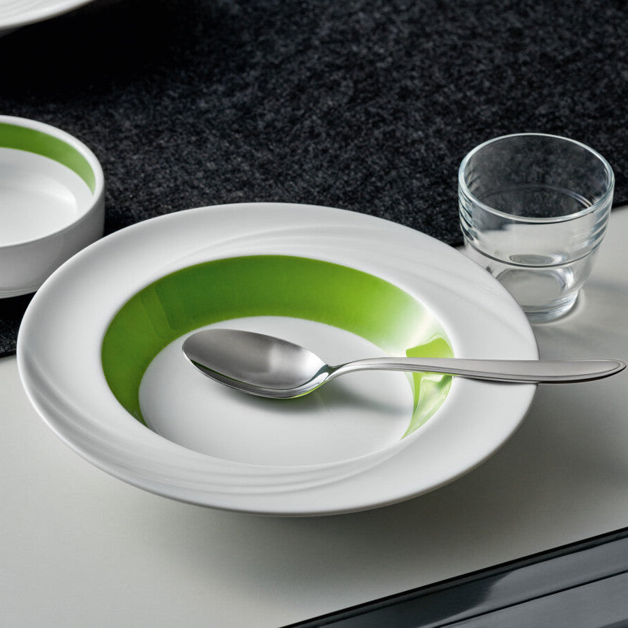 Donna Senior Decor Saucer with Light Green Wide Band 169mm