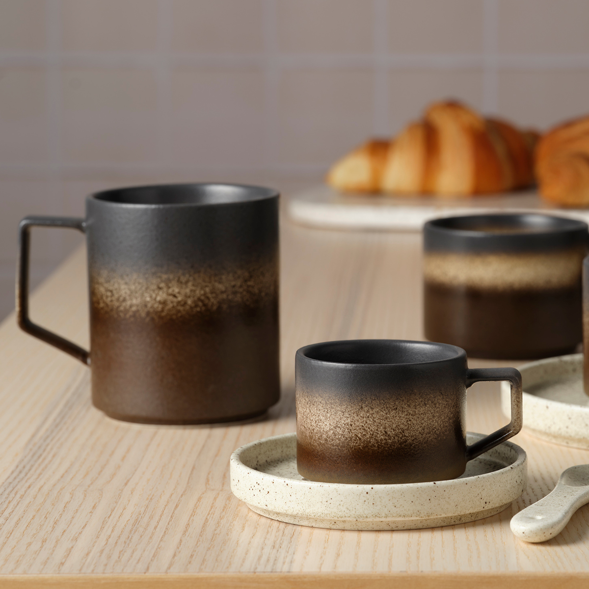 Tan Bark Straight-Side Mug  380ml