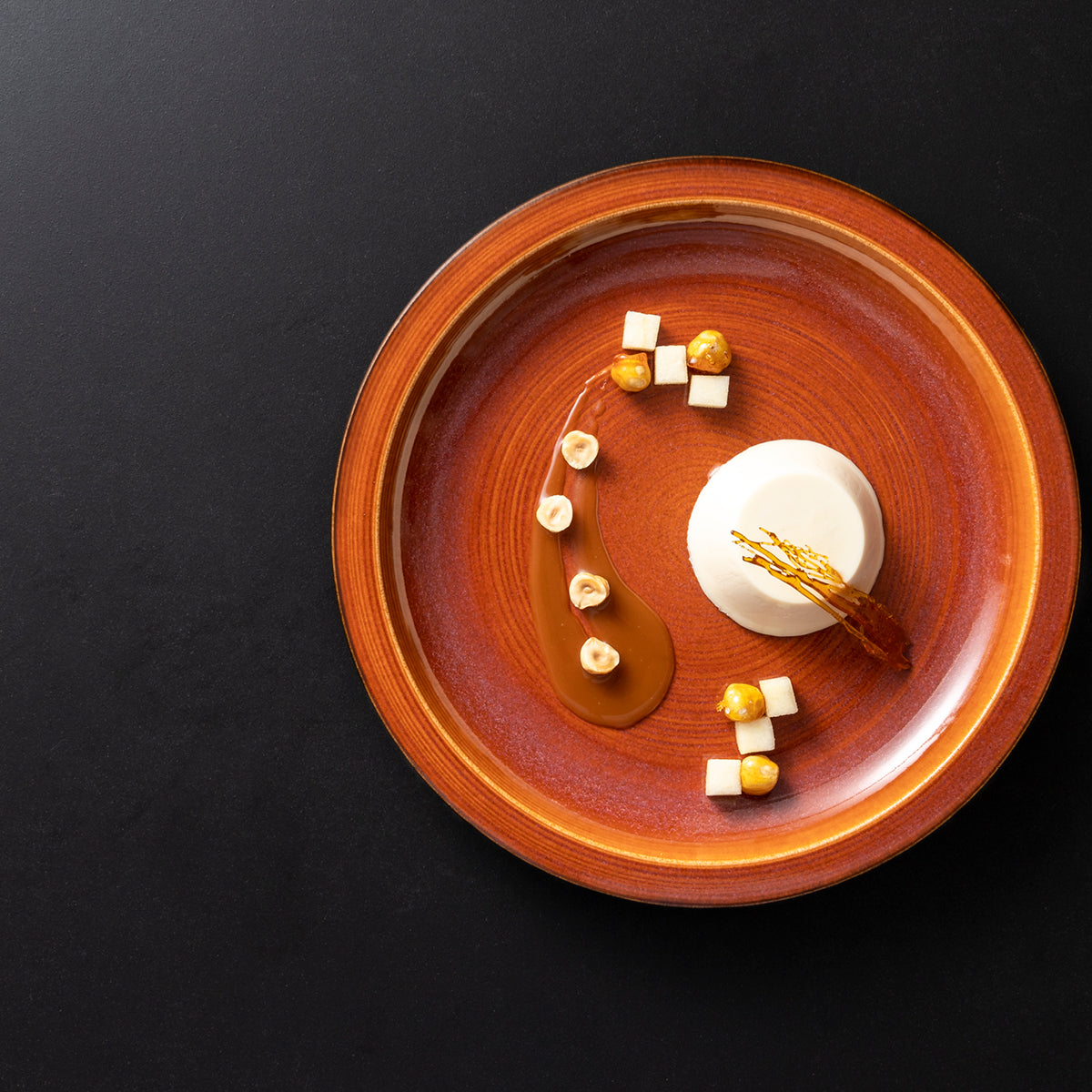 401254 Costa Nova Poterie Caramel Plate 262mm Tomkin Australia Hospitality Supplies