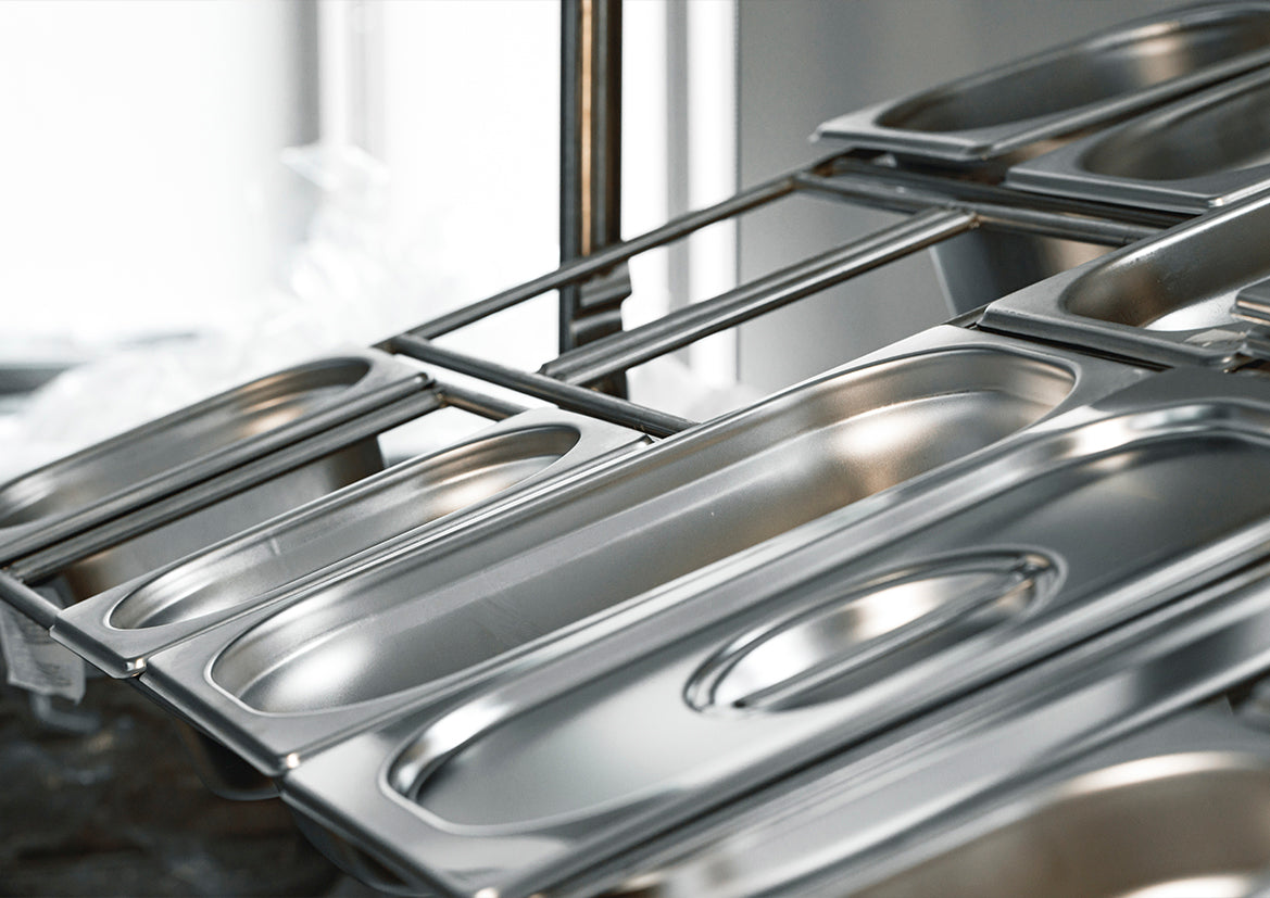 52000-C Chef Inox Anti-Jam Steam Pan Cover 1/1 Size Tomkin Australia Hospitality Supplies