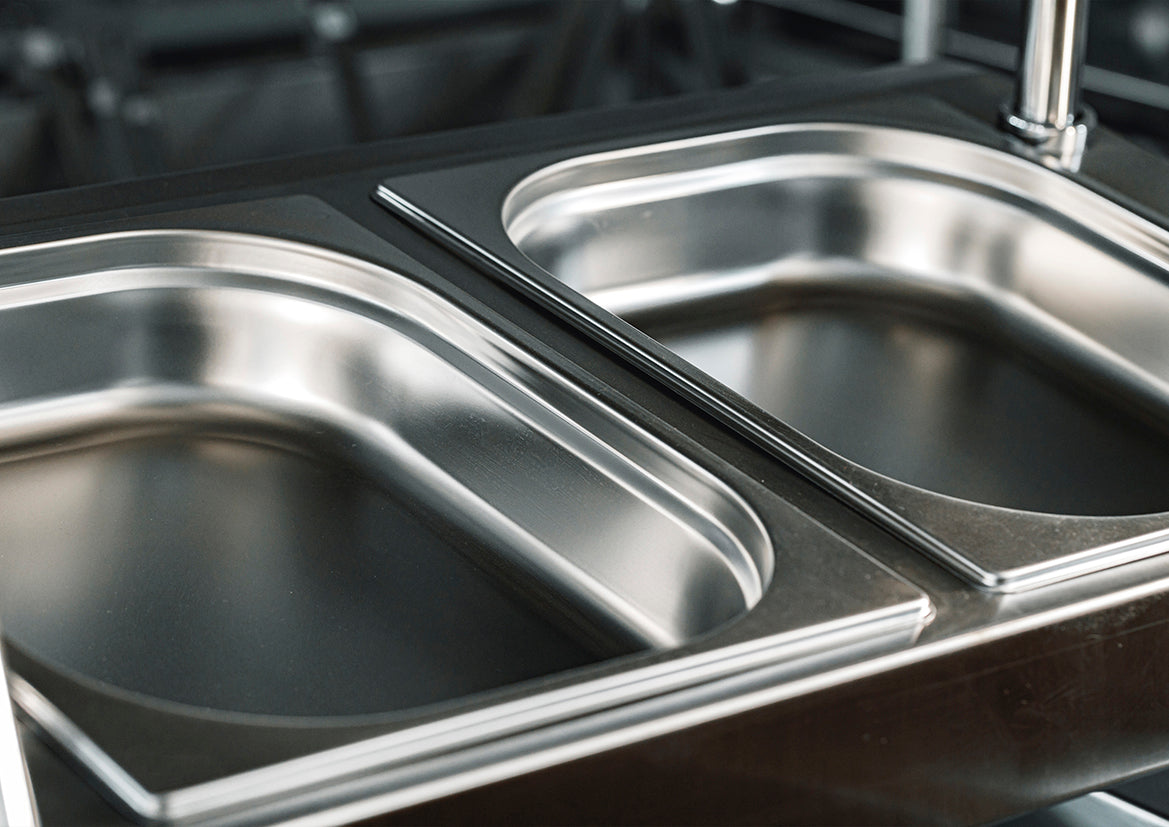 Anti-Jam Steam Pan 1/1 Size 530x325x150mm / 20.0Lt