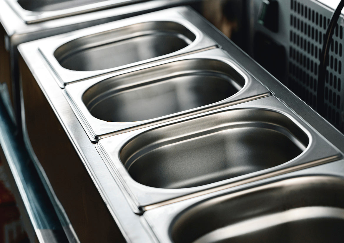 Anti-Jam Steam Pan 1/6 Size 176x162x65mm / 1.0Lt