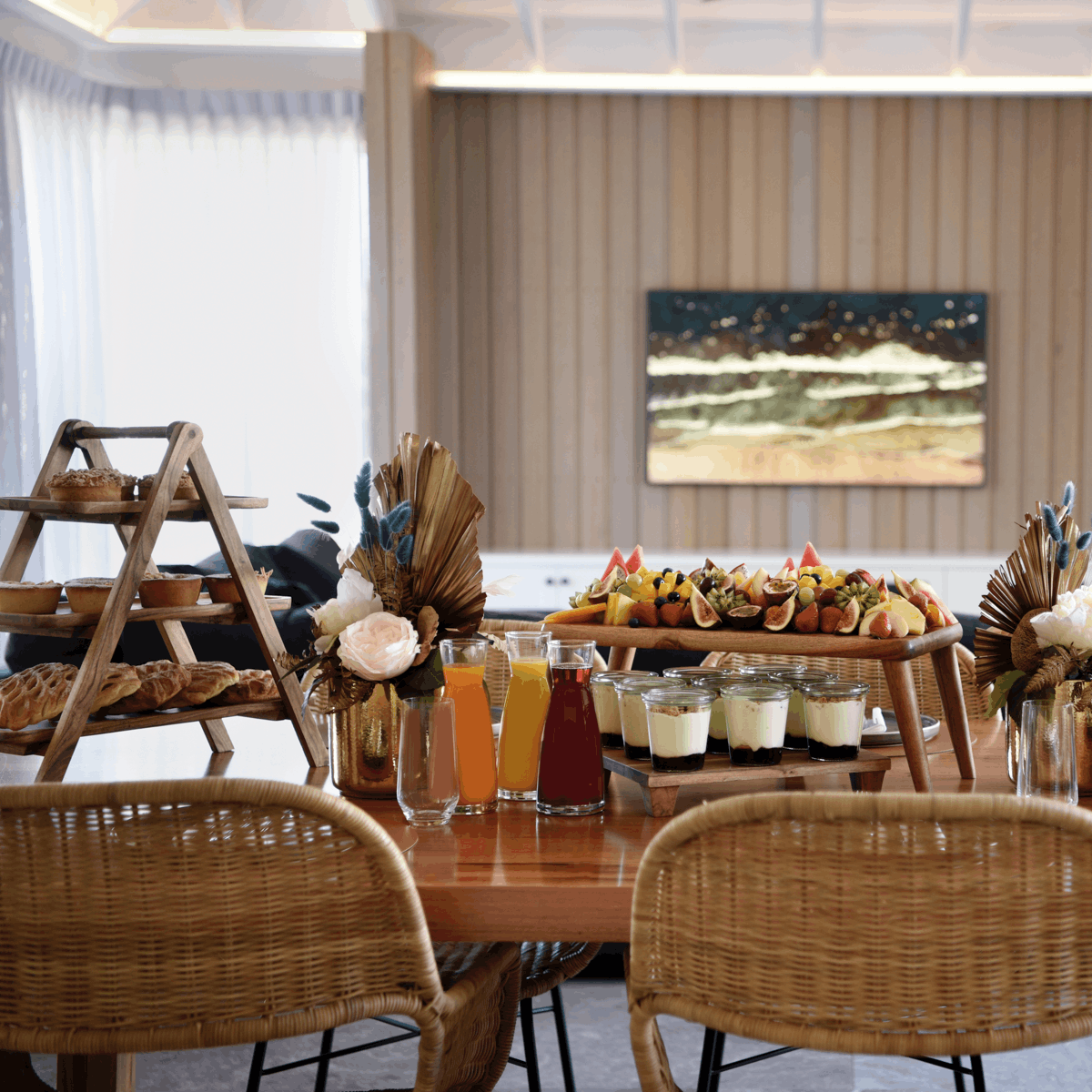 Serve Natural Acacia 3-Tier Display Stand 460x240x460mm