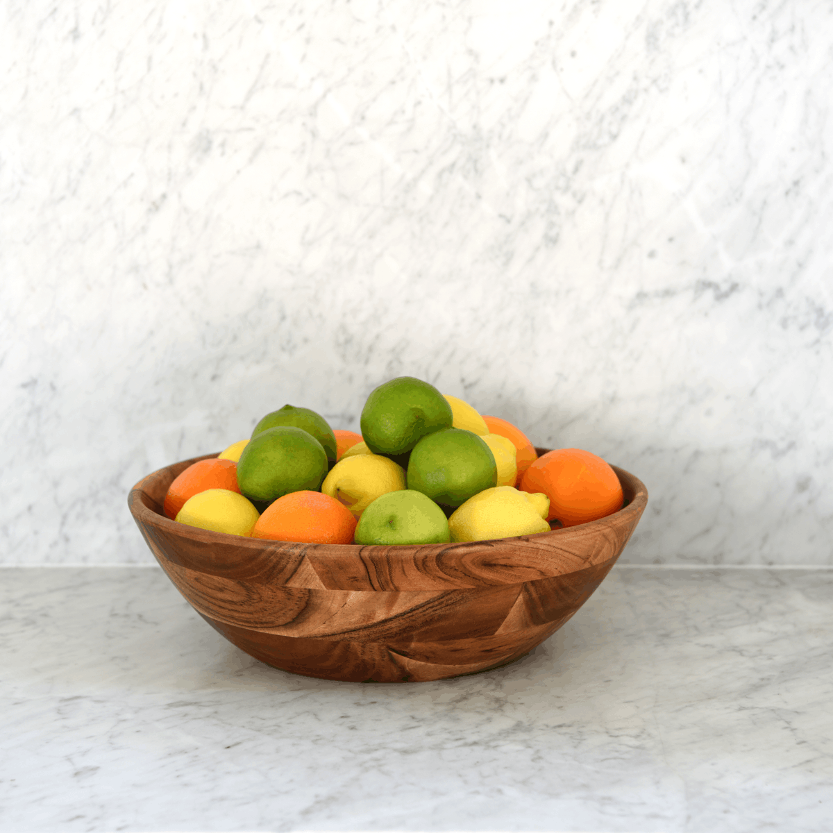 04776 Chef Inox Serve Acacia Round Display Bowl Deep 355x110mm Tomkin Australia Hospitality Supplies