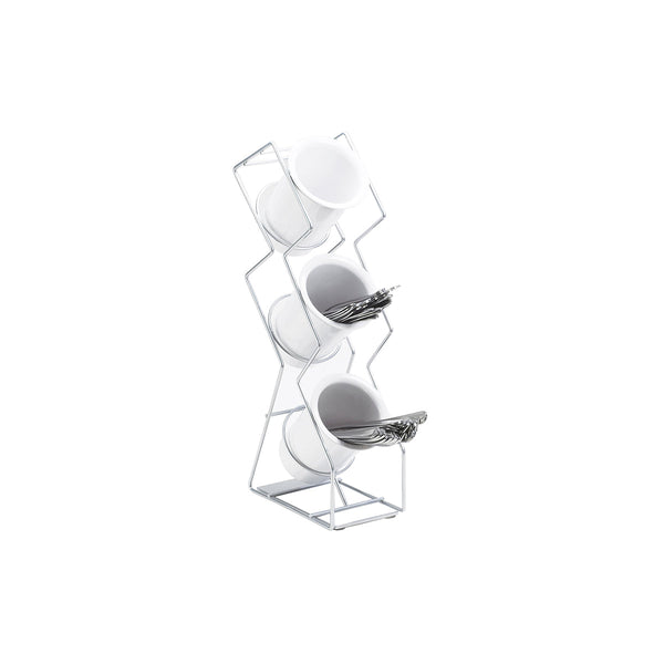 Cal-Mil Iron Collection Platinum 3 Cylinder Display Stand 121x203x508mm ...