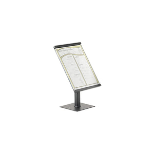 One by One Black 8½X11 Metal Magnetic Sign Displays 222x222x394mm