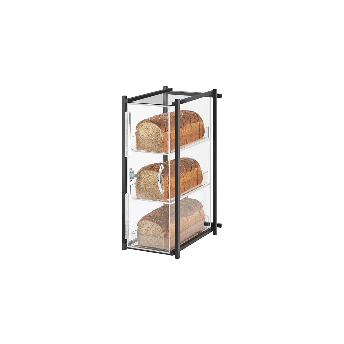 CM1155-13 Cal-Mil One by One 3 Tier Acrylic Bread Case 241x362x502mm Tomkin Australia Hospitality Supplies