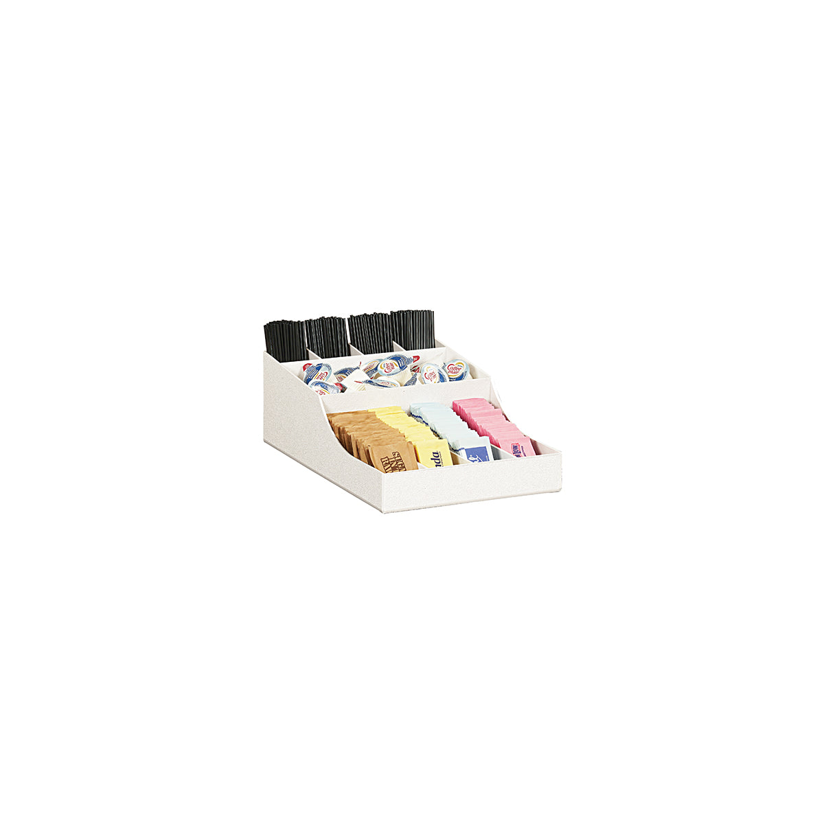 Classic White Coffee Condiment Organizer 203x305x102mm