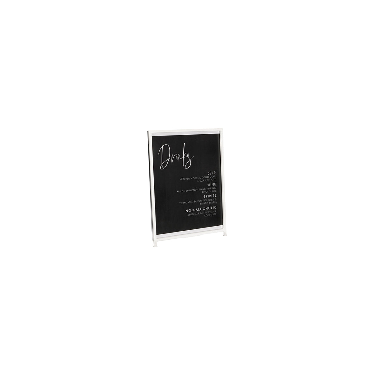 Blonde White Rectangle Frames Sign Holder 216x279mm