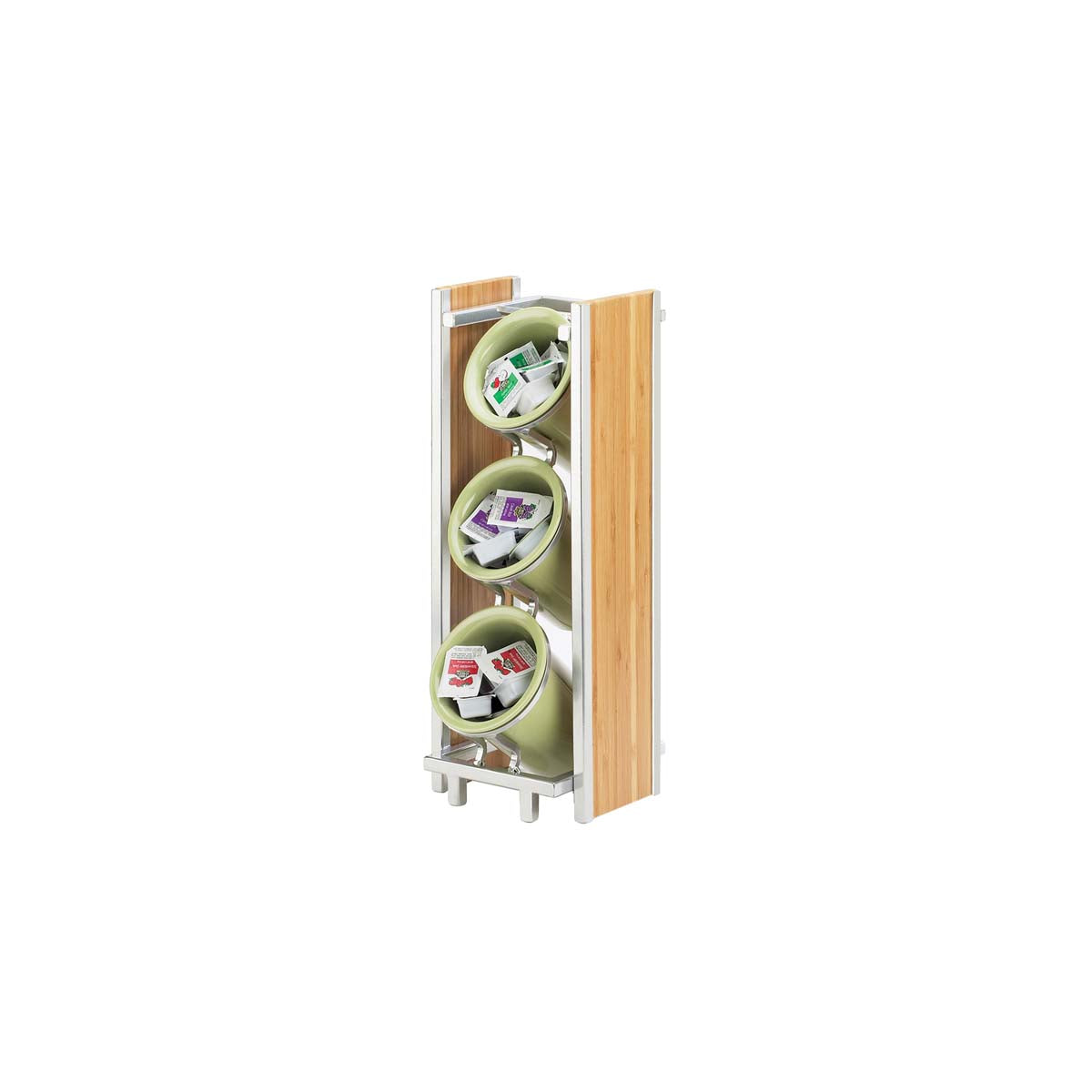CM1283 Cal-Mil Bamboo Eco Modern Cylinder Holder 165x203x432mm Tomkin Australia Hospitality Supplies