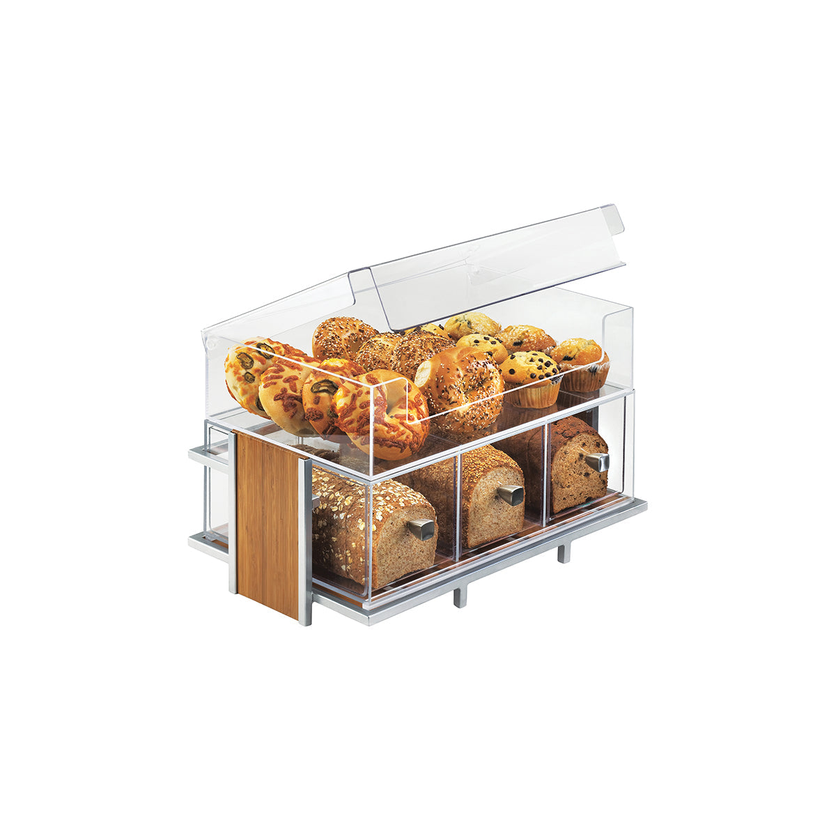 CM1479 Cal-Mil Bamboo Display Bin with Drawer for CM1471 Tomkin Australia Hospitality Supplies