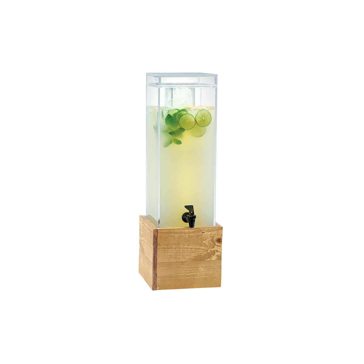 CM1527-3-99 Cal-Mil Madera Drink Dispenser with Ice Chamber 216x216x679mm / 13.6Lt Tomkin Australia Hospitality Supplies