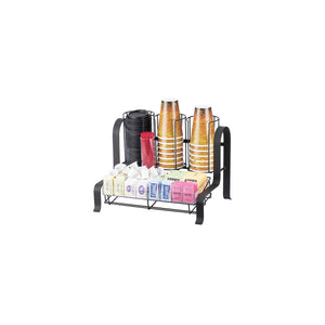 Soho Black Condiment / Cup / Lid Organiser 400x298x305mm