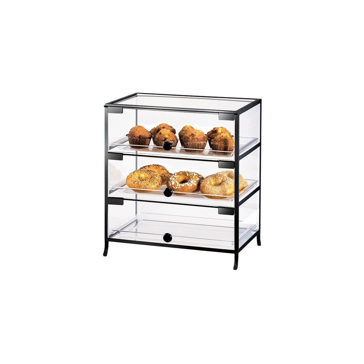 CM1735-1318 Cal-Mil Iron Collection 3 Door / Level Case 483x381x540mm Tomkin Australia Hospitality Supplies