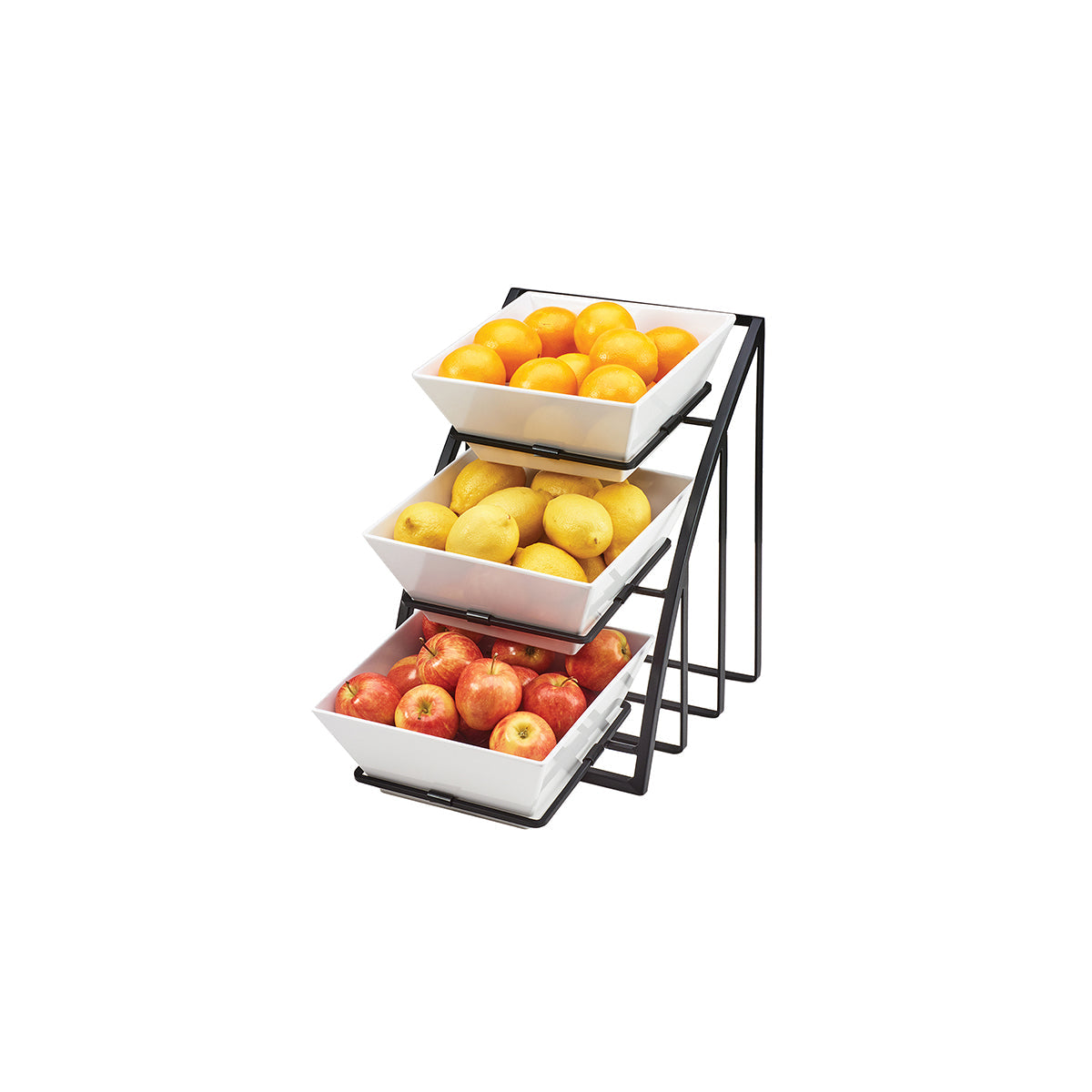 CM1750-13 Cal-Mil Mission 3 Tier Square Bowl Stand 305x483x343mm Tomkin Australia Hospitality Supplies