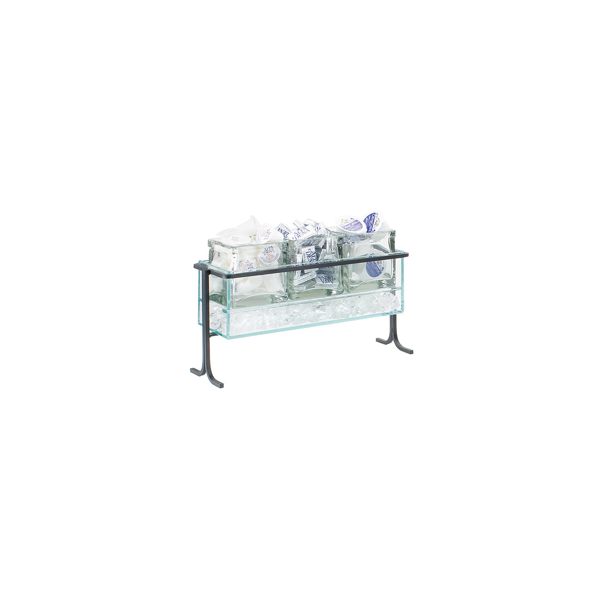 CM1806-7-13 Cal-Mil Iron Collection High Rise Ice Stand with 3 Jars 343x140x229mm Tomkin Australia Hospitality Supplies