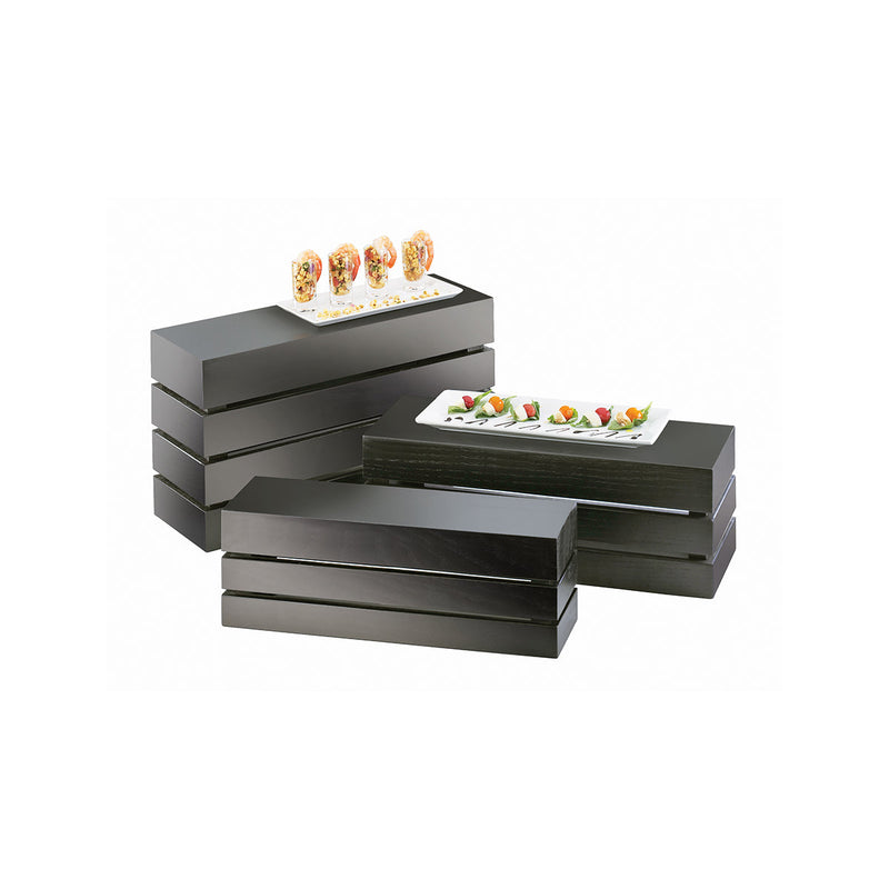 Cal-Mil Midnight Rectangular Crate Riser 508x178x178mm | Tomkin Australia
