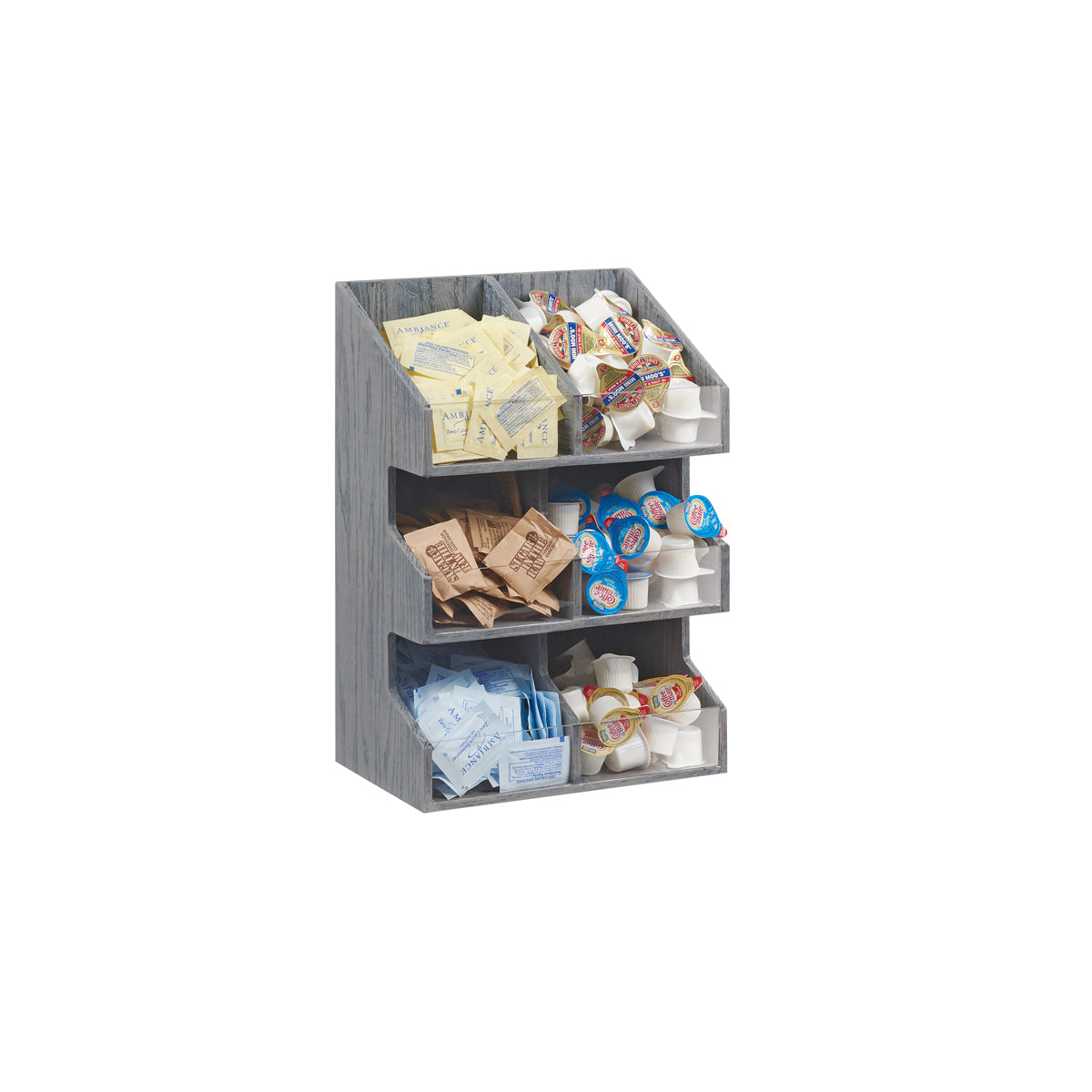 CM2054-83 Cal-Mil 6 Sect Condiment Holder 267x165x394mm Tomkin Australia Hospitality Supplies