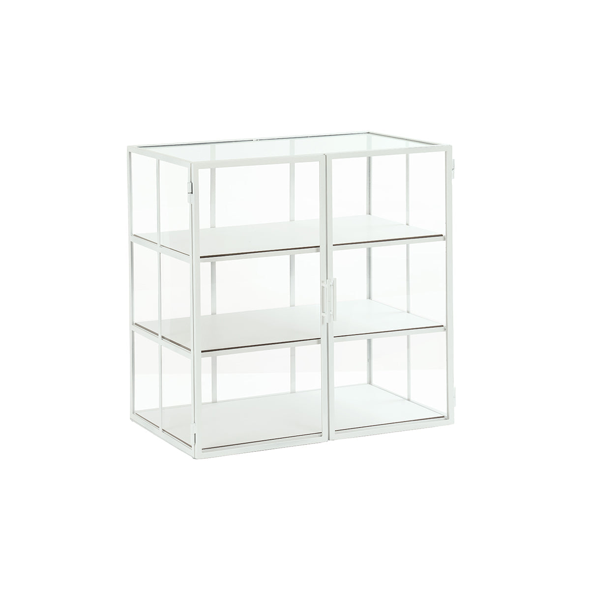 CM22021-15 Cal-Mil Juno Display Cases With 3 White Composite Shelves 533x464x584mm Tomkin Australia Hospitality Supplies