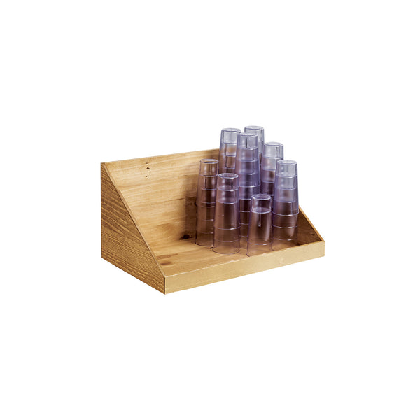 Cal-Mil Madera Cup Stacking Rack 591x368x305mm | Tomkin Australia