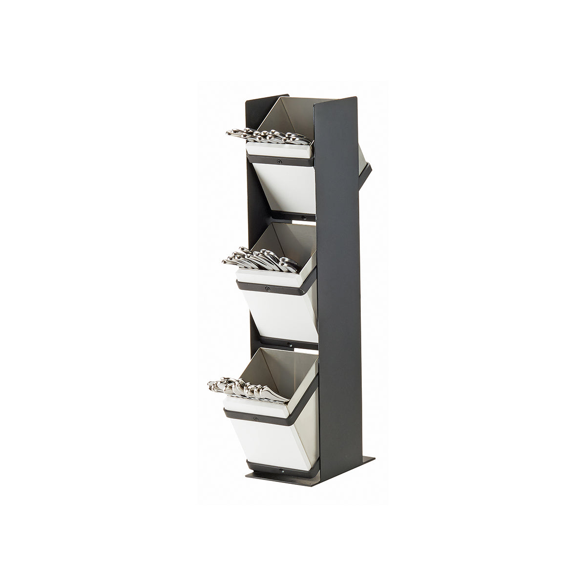 CM22048-13 Cal-Mil Monterey 3 Tier Cutlery Holder 114x178x533mm Tomkin Australia Hospitality Supplies