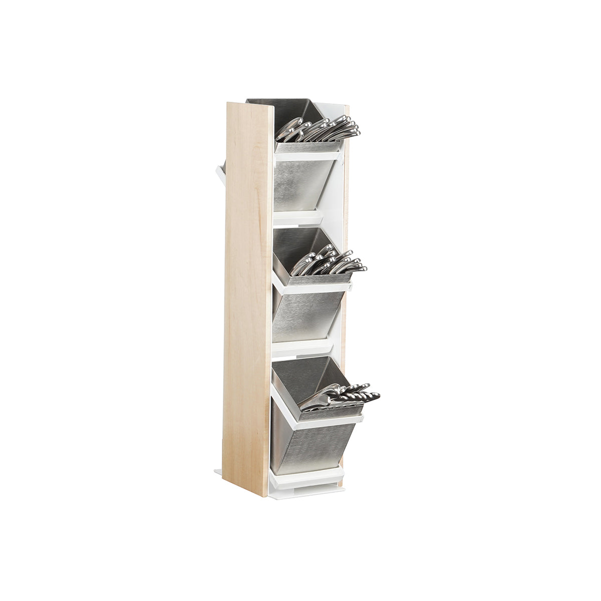 Blonde 3 Tier Cutlery Holder 114x178x533mm