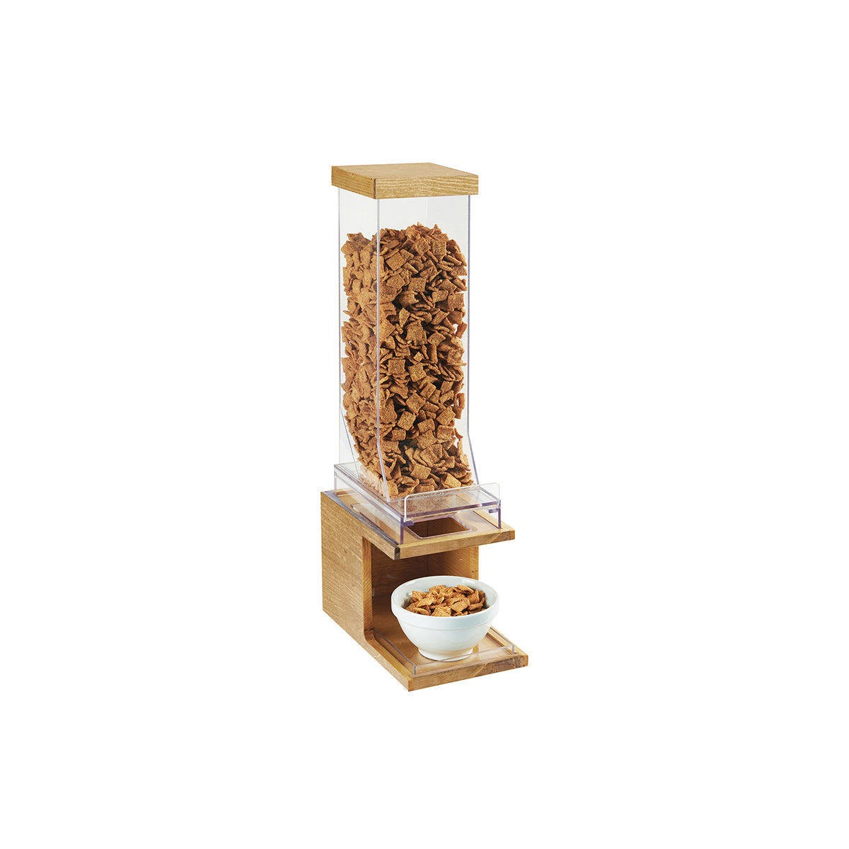 CM22067-1-99 Cal-Mil Madera 1 Cylinder Cereal Dispenser 165x235x610mm Tomkin Australia Hospitality Supplies