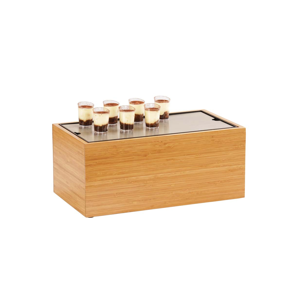 CM22072-7-60 Cal-Mil Bamboo Cold Concept Tray Frame 241x451x197mm Tomkin Australia Hospitality Supplies