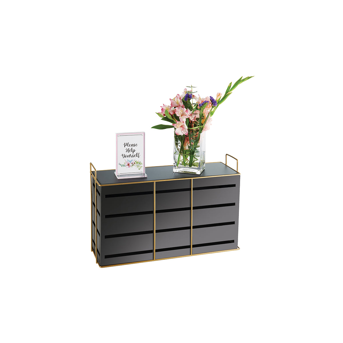 Empire Black Rectangular Riser 521x178x330mm