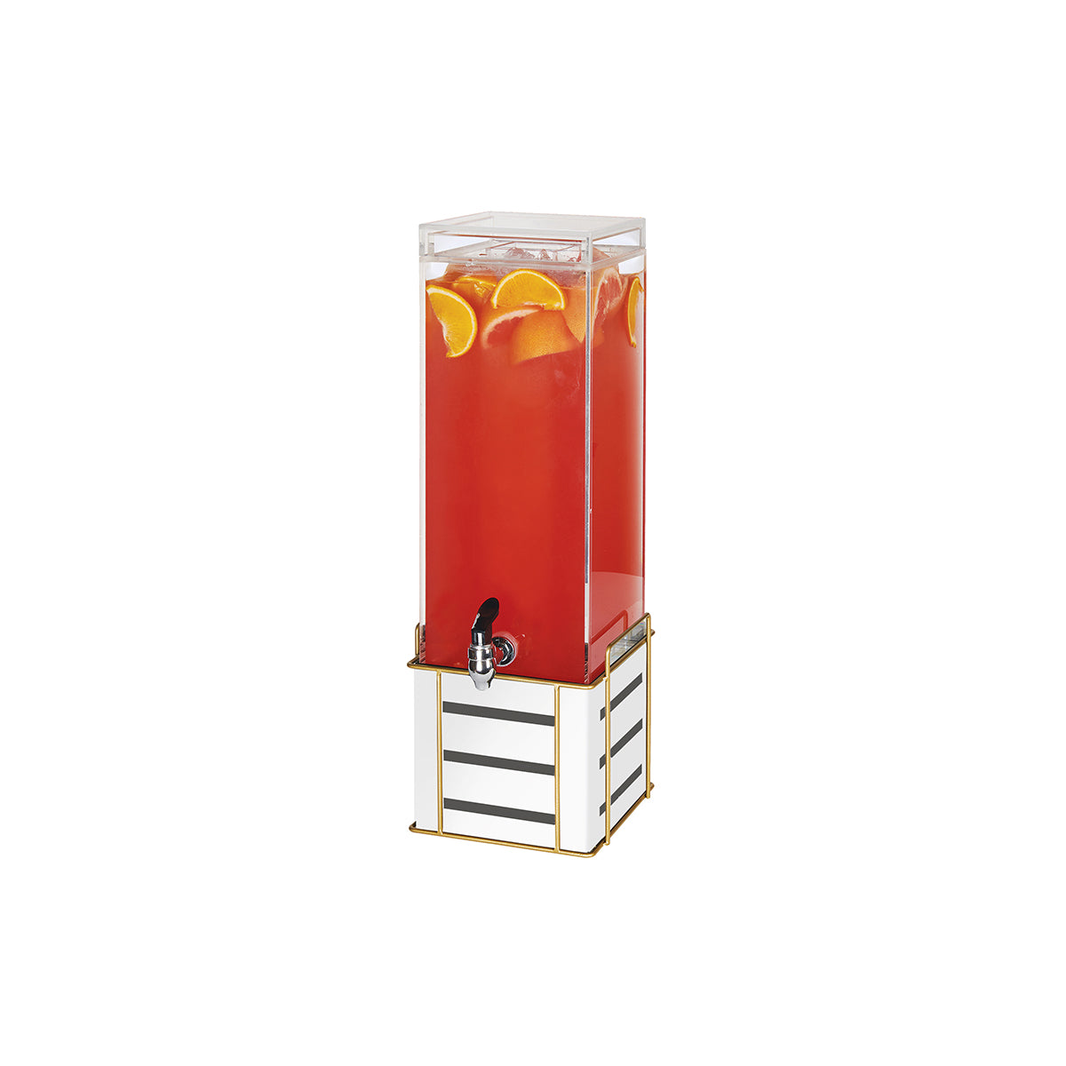 Empire White Drink Dispenser with Ice Chamber 216x254x616mm / 13.6Lt