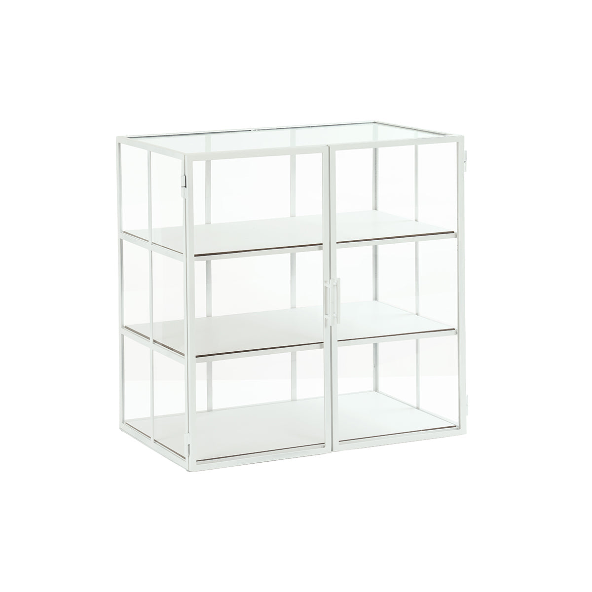 CM22116-15 Cal-Mil Juno Display Cases With 3 White Composite Shelves 673x432x680mm Tomkin Australia Hospitality Supplies